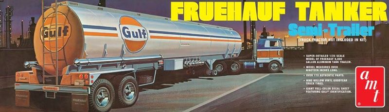AMT 1/25 Gulf Fruehauf Tanker Semi Trailer 1354