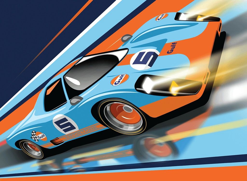 MPC 1/25 Gulf Racing Collector Tin 1043