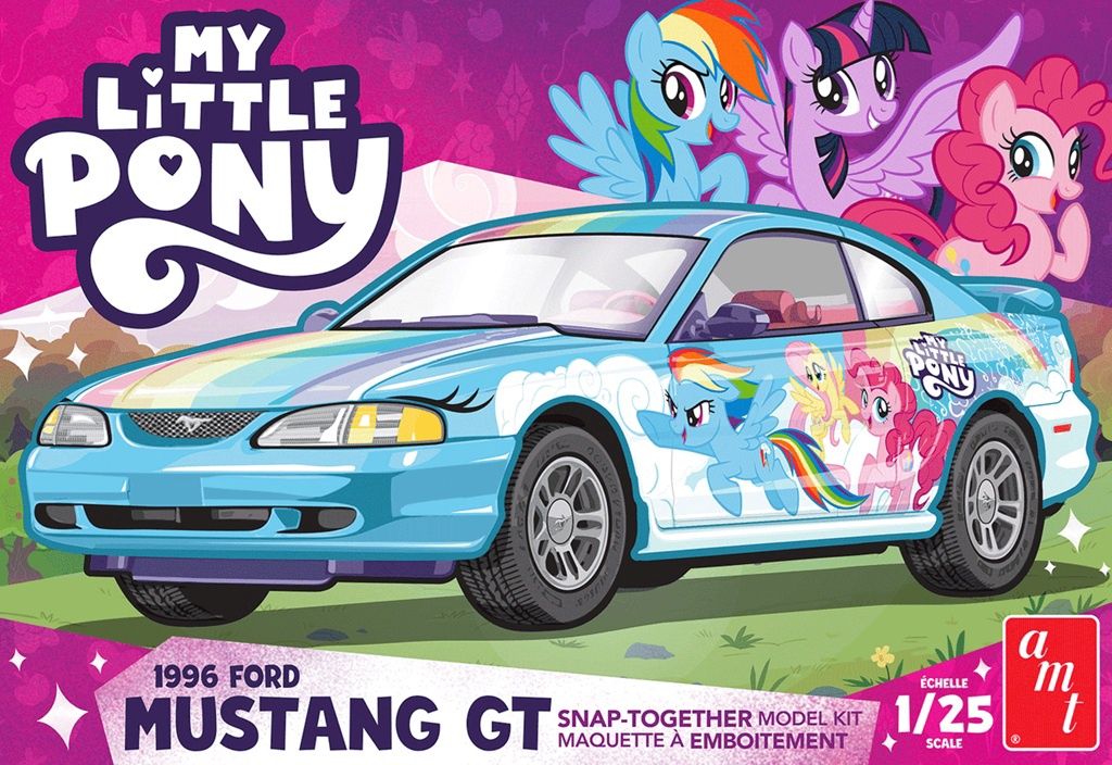 AMT 1/25 My Little Pony 1996 Ford Mustang Snap-Together 1577
