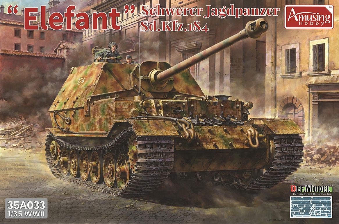 Amusing Hobby 1/35 Sd.Kfz.184 Elefant w/Full Interior 35A033