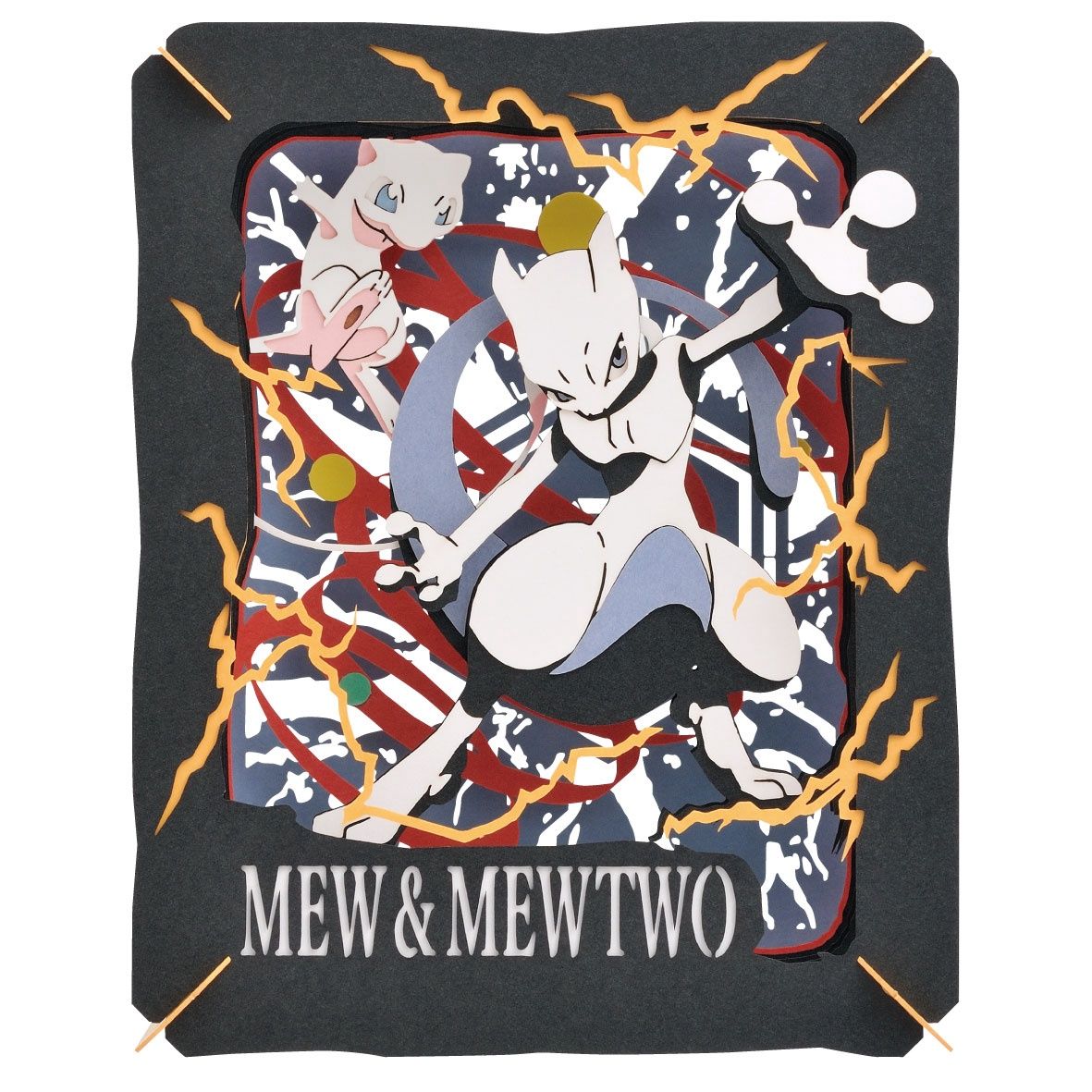 Ensky  Paper Theater Mew &amp; Mewtwo "Pokemon" 51755