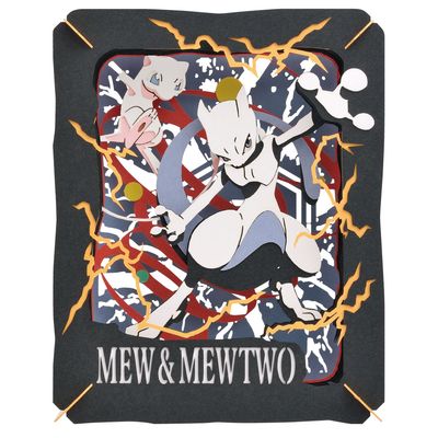 Ensky Paper Theater Mew &amp; Mewtwo "Pokemon" 51755