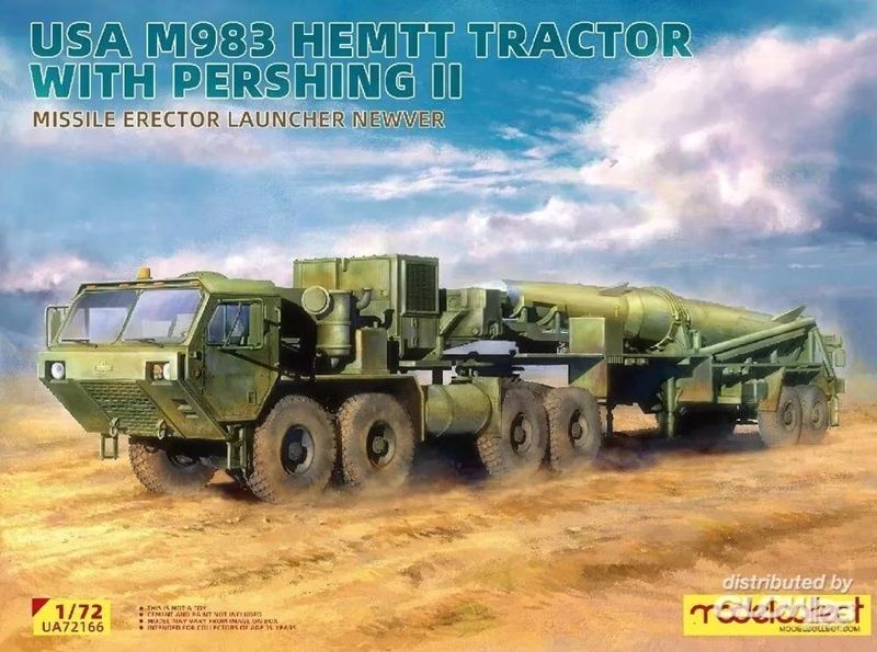 Modelcollect 1/72 USA M983 Hemtt Tractor With Pershing II Missile Erector Launcher 72166