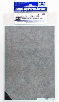 Tamiya  Carbon Pattern Decal (Plain Weave/Fine) 12679