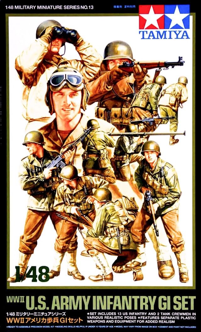 Tamiya 1/48 WWII U.S. Army Infantry GI Set 32513
