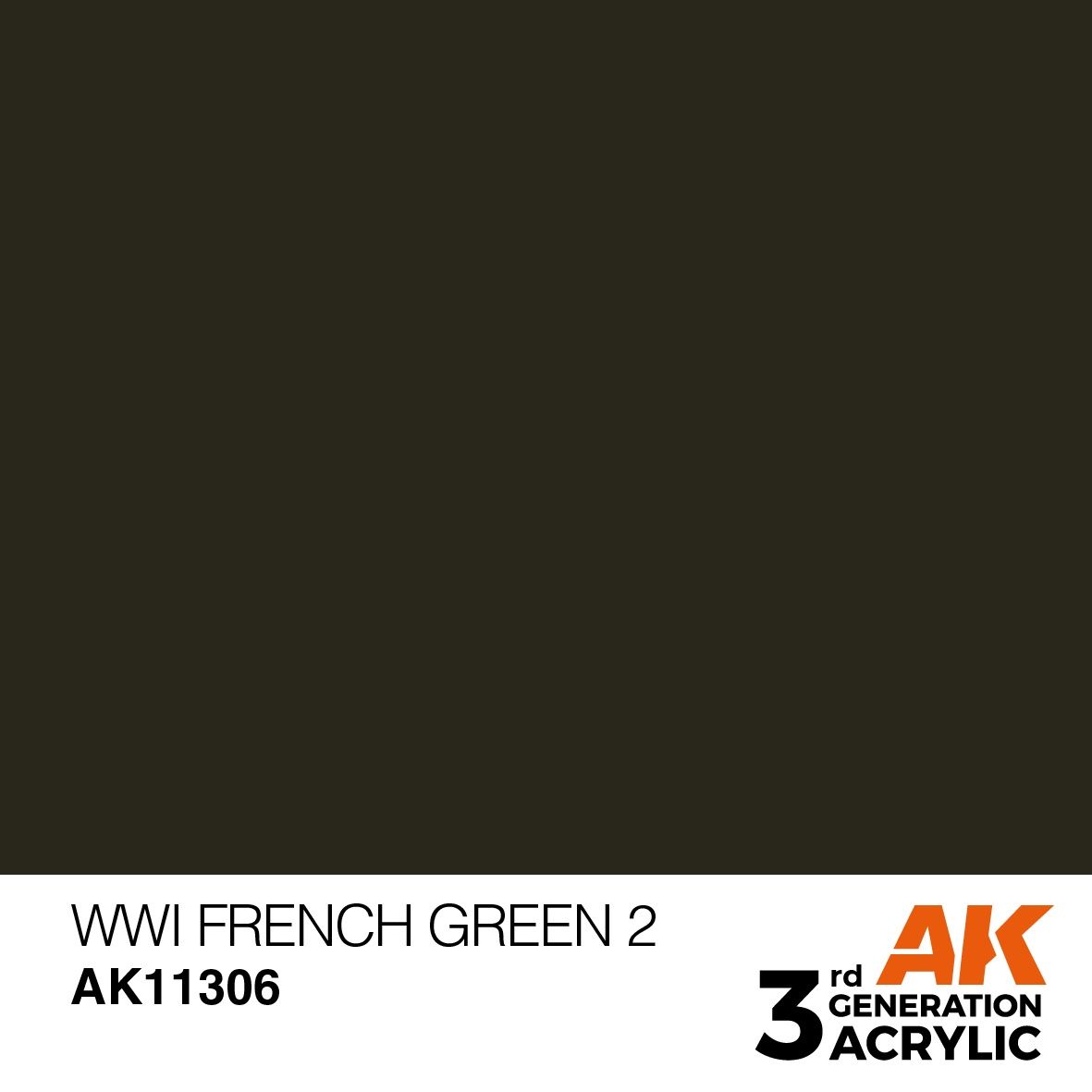 AK Interactive 3G WWI French Green 2 11306