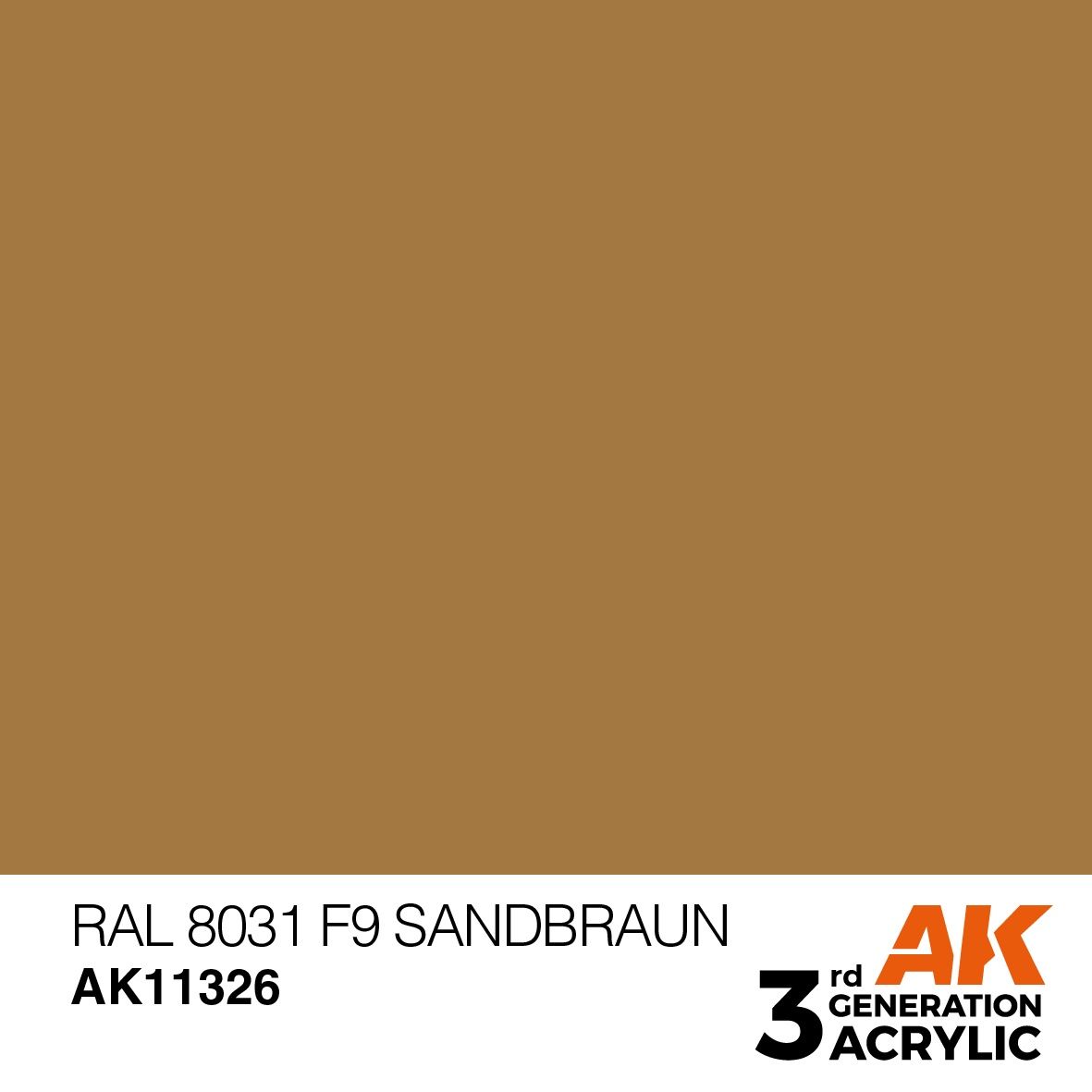 AK Interactive 3G RAL 8031 F9 Sandbraun 11326