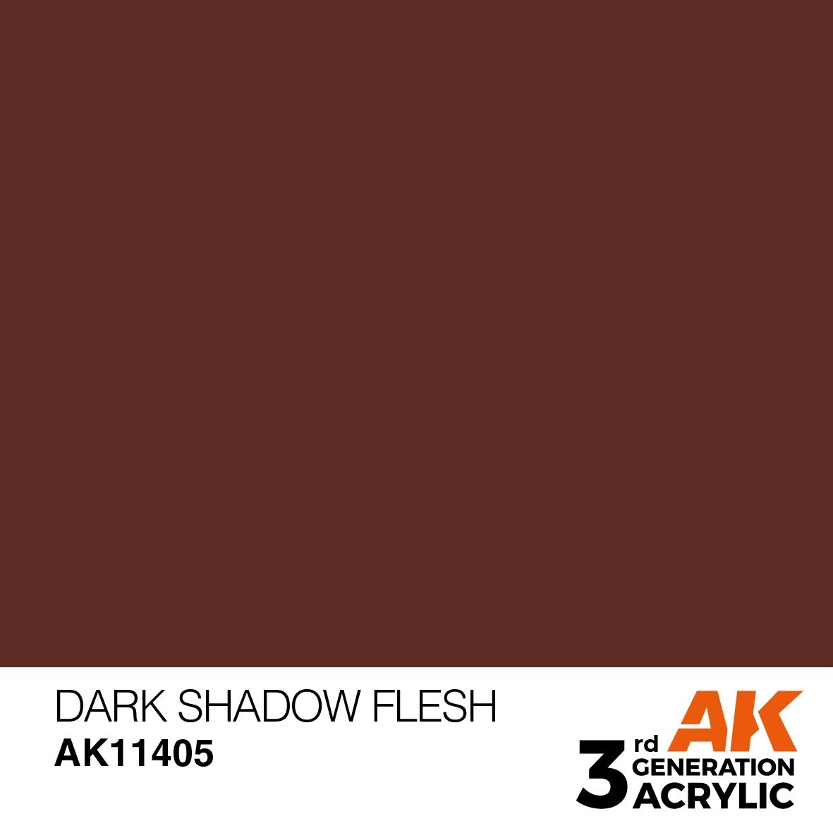 AK Interactive 3G Dark Shadow Flesh 11405