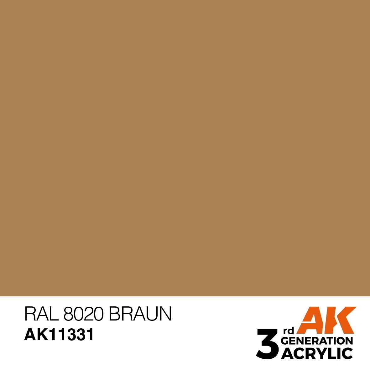 AK Interactive 3G RAL 8020 Braun 11331