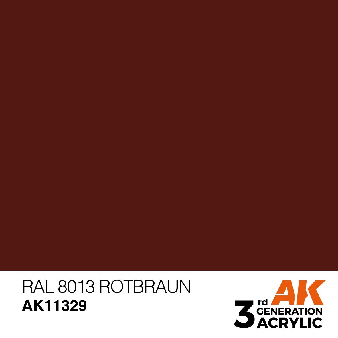 AK Interactive 3G RAL 8013 Rotbraun 11329