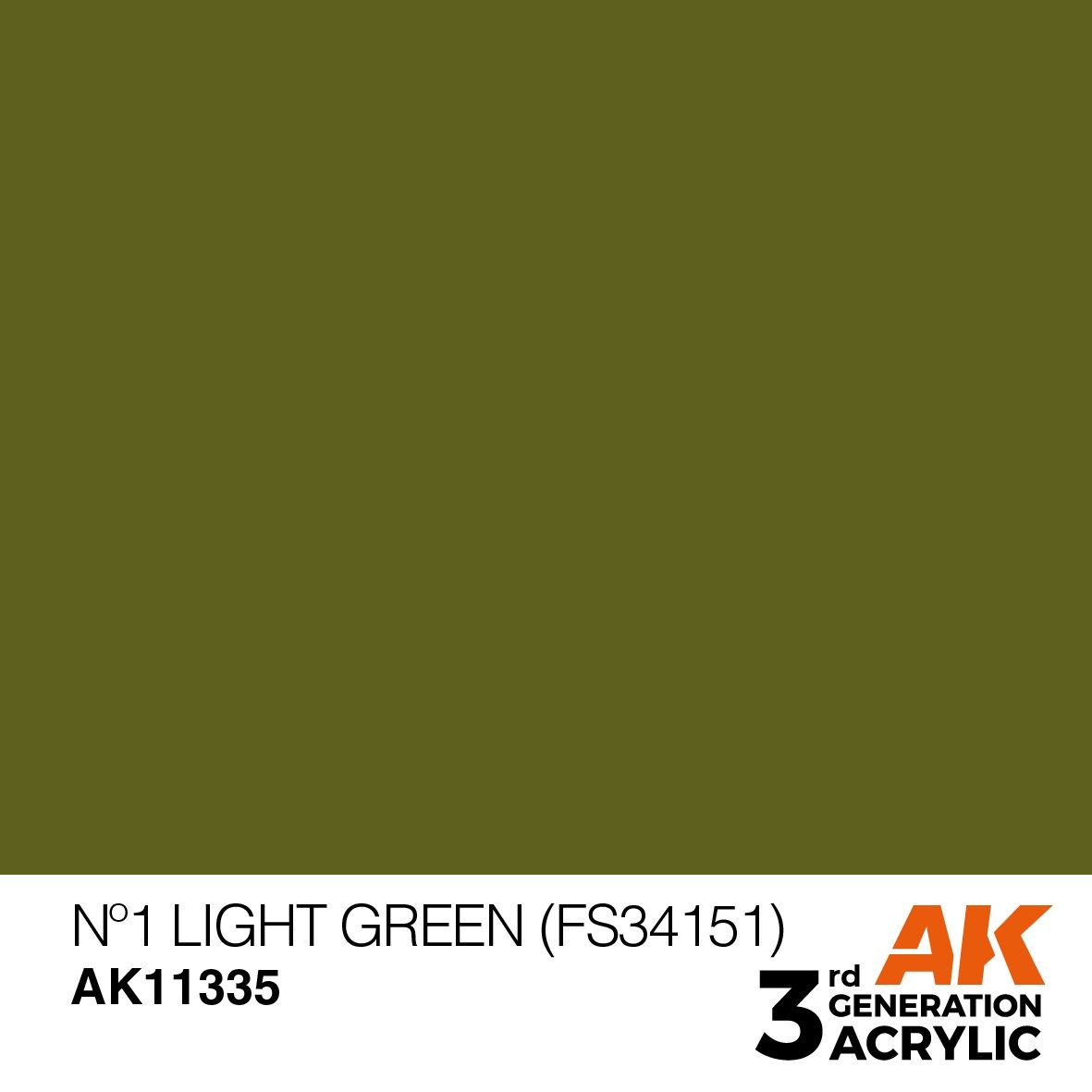 AK Interactive 3G Nº1 Light Green (FS34151) 11335
