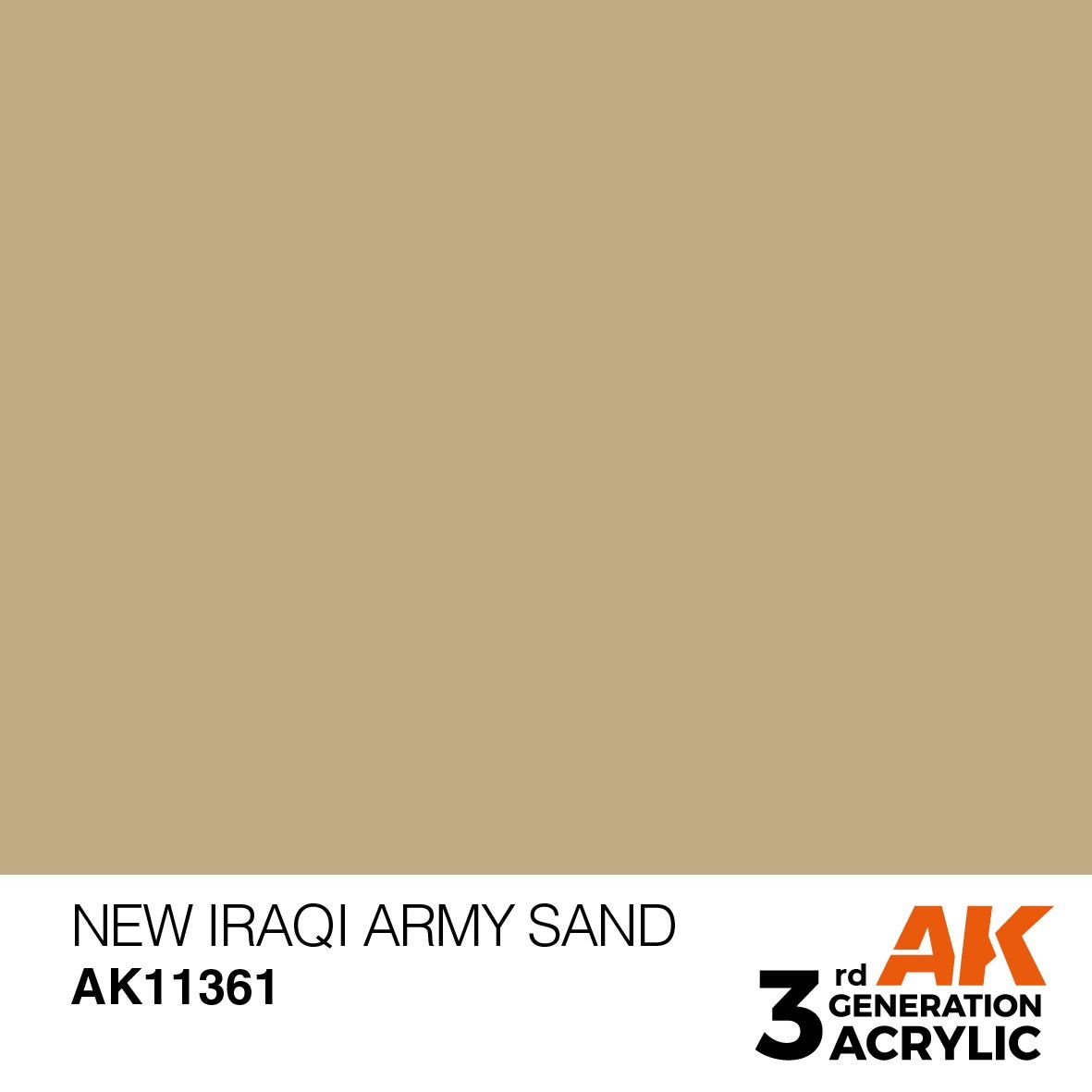 AK Interactive 3G New Iraqi Army Sand 11361