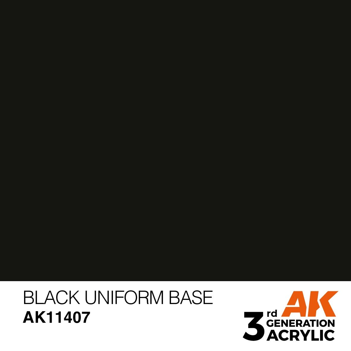 AK Interactive 3G Black Uniform Base 11407