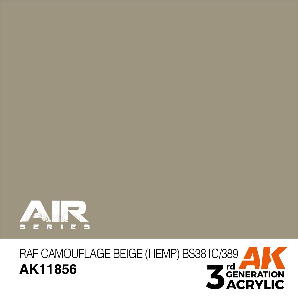 AK Interactive 3G Air - RAF Camouflage Beige (Hemp) BS381C/389 11856