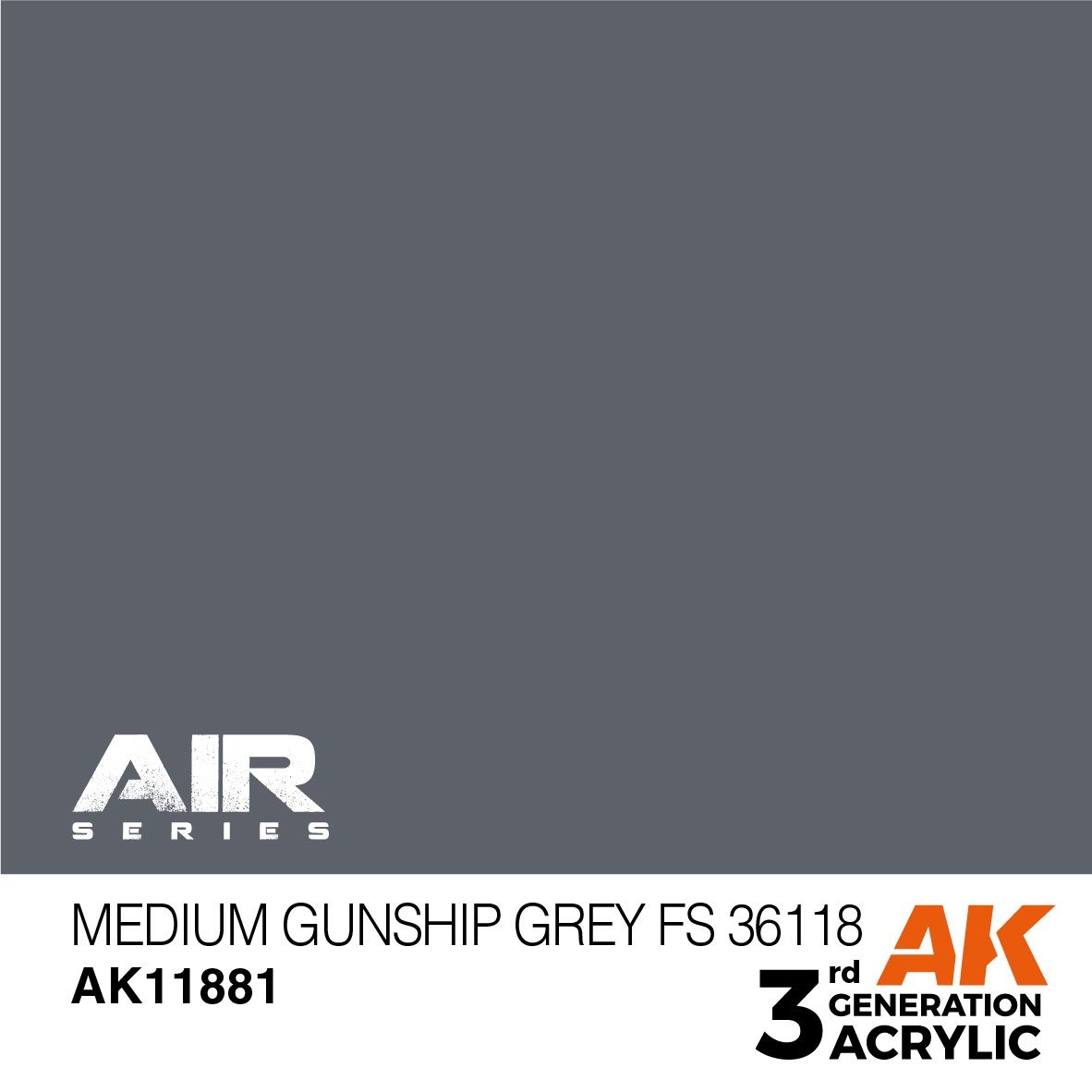 AK Interactive 3G Air - Medium Gunship Grey FS 36118 11881