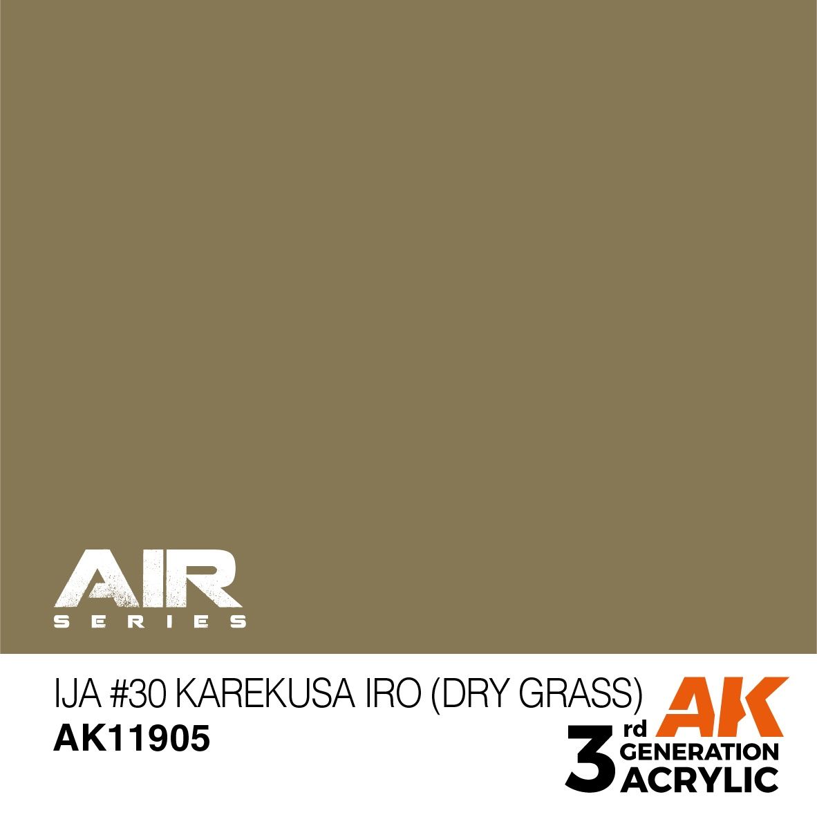 AK Interactive 3G Air - IJA #30 Karekusa Iro (Dry Grass) 11905