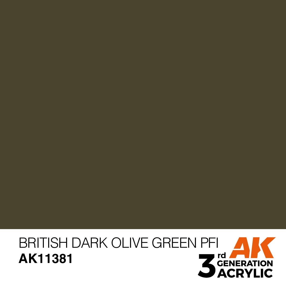 AK Interactive 3G British Dark Olive Green PFI 11381