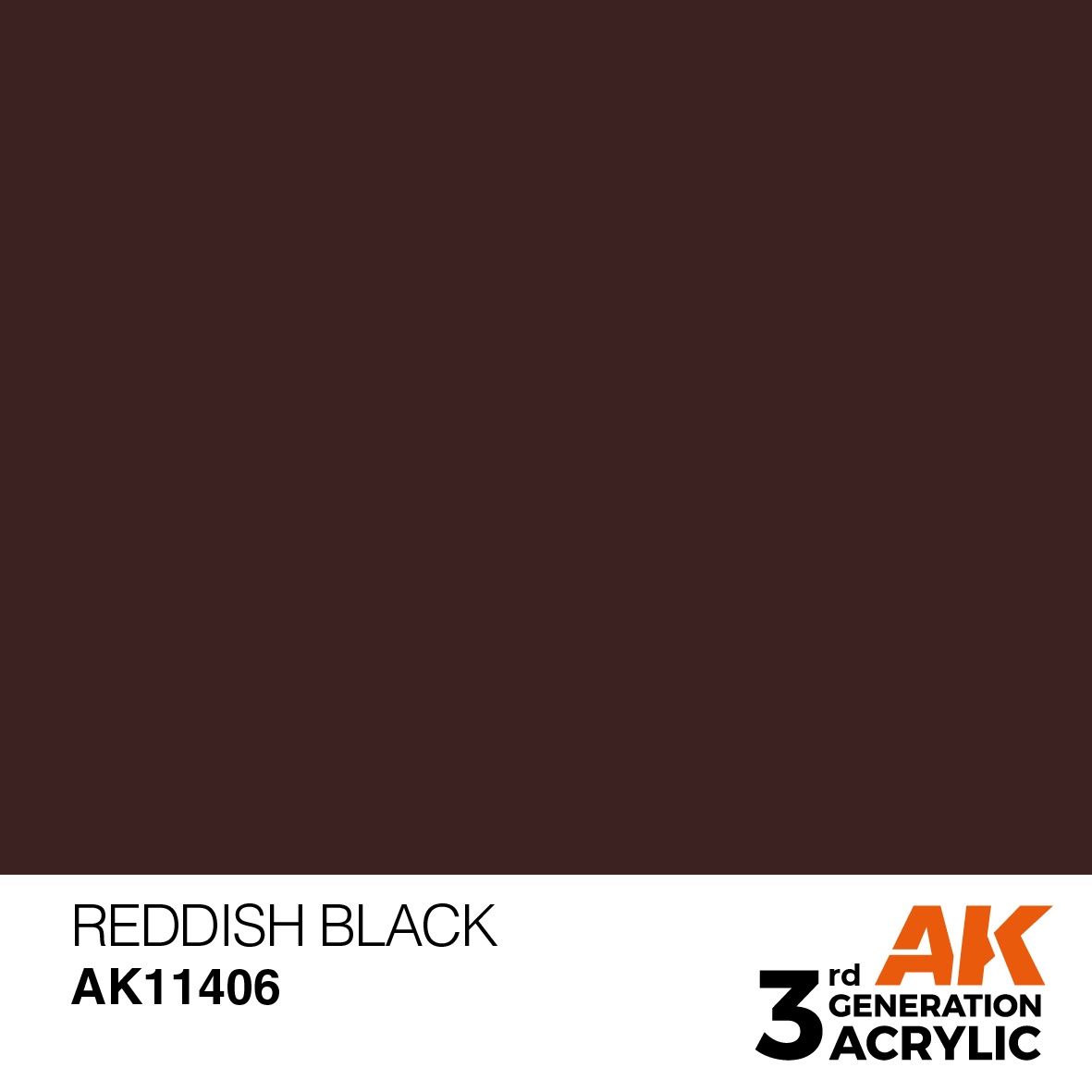 AK Interactive 3G Reddish Black 11406