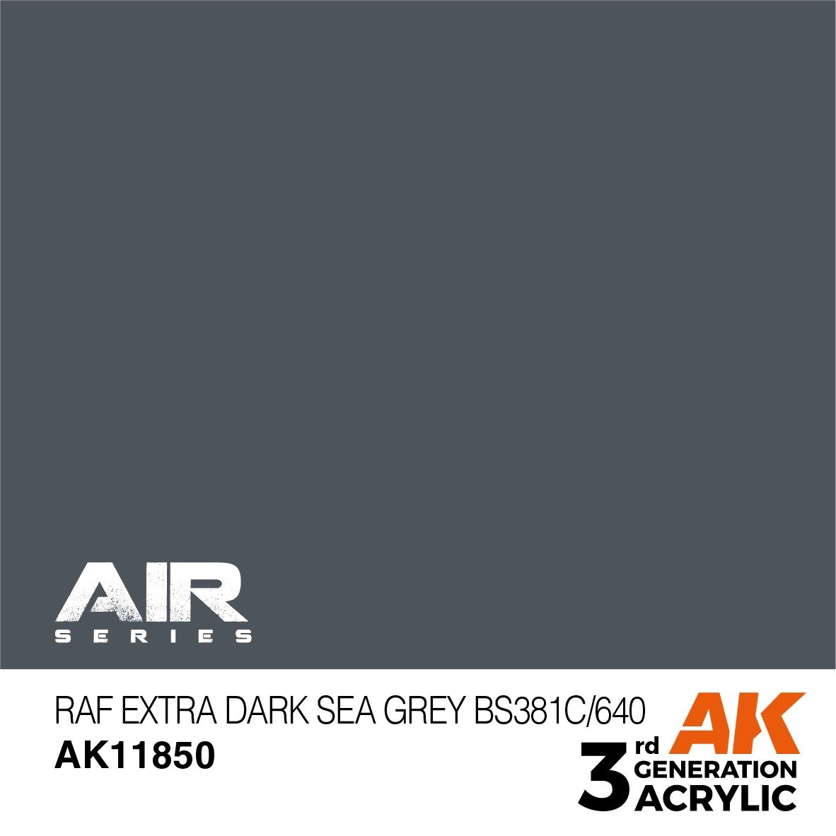 AK Interactive 3G Air - RAF Extra Dark Sea Grey BS381C/640 11850