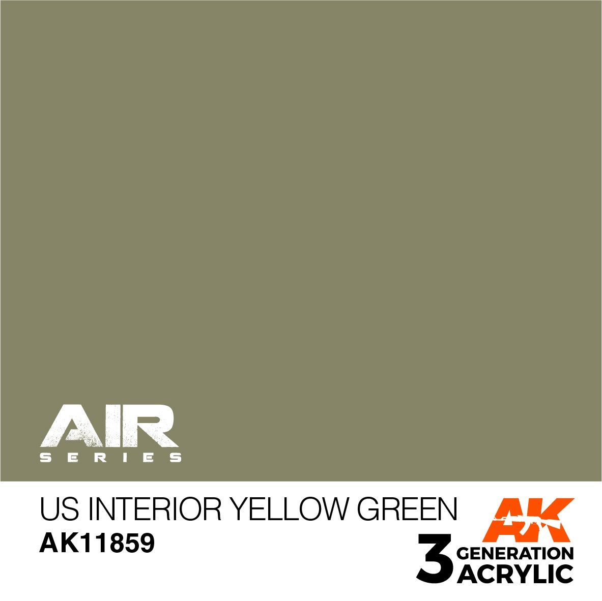 AK Interactive 3G Air - US Interior Yellow Green 11859