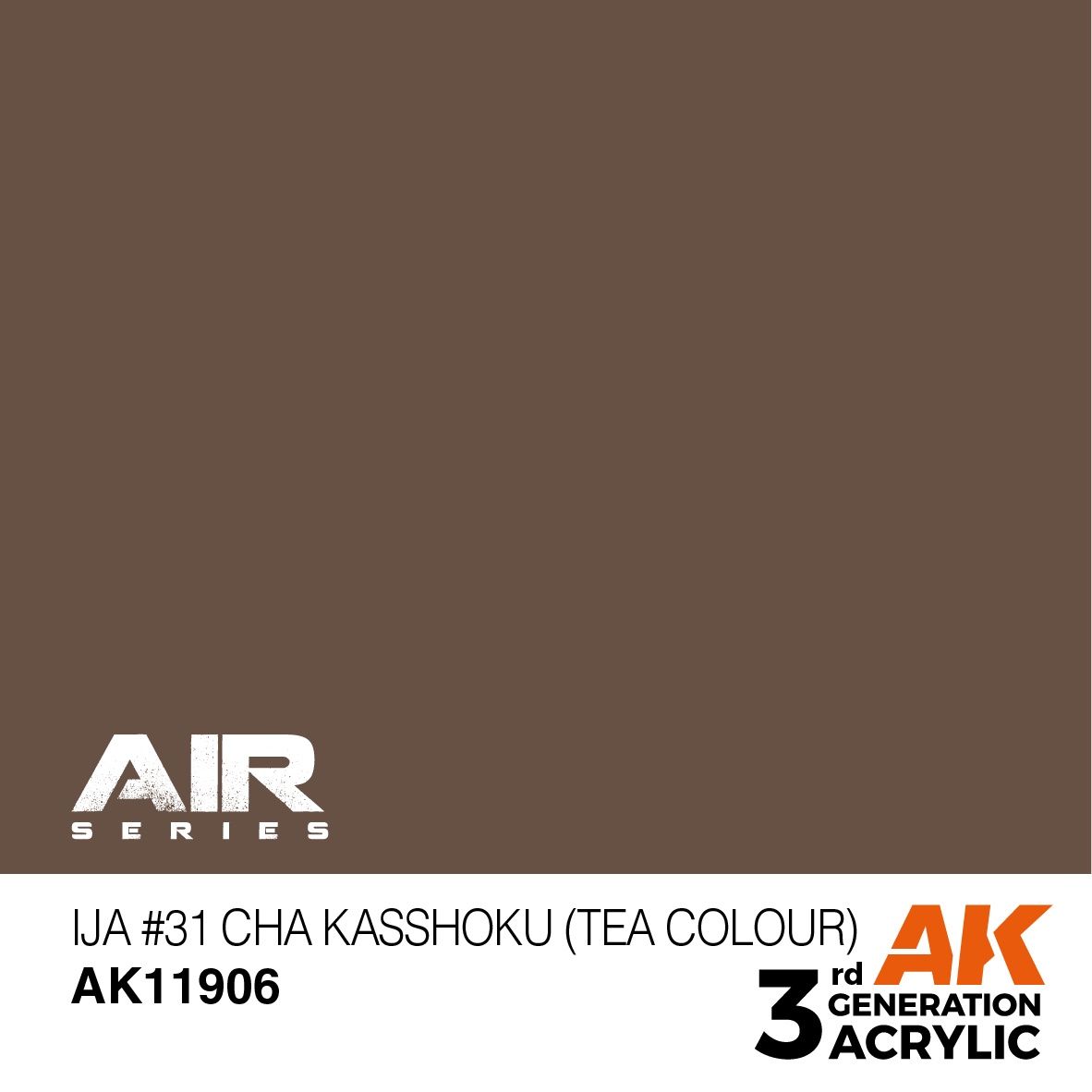 AK Interactive 3G Air - IJA #31 Cha Kasshoku (Tea Colour) 11906