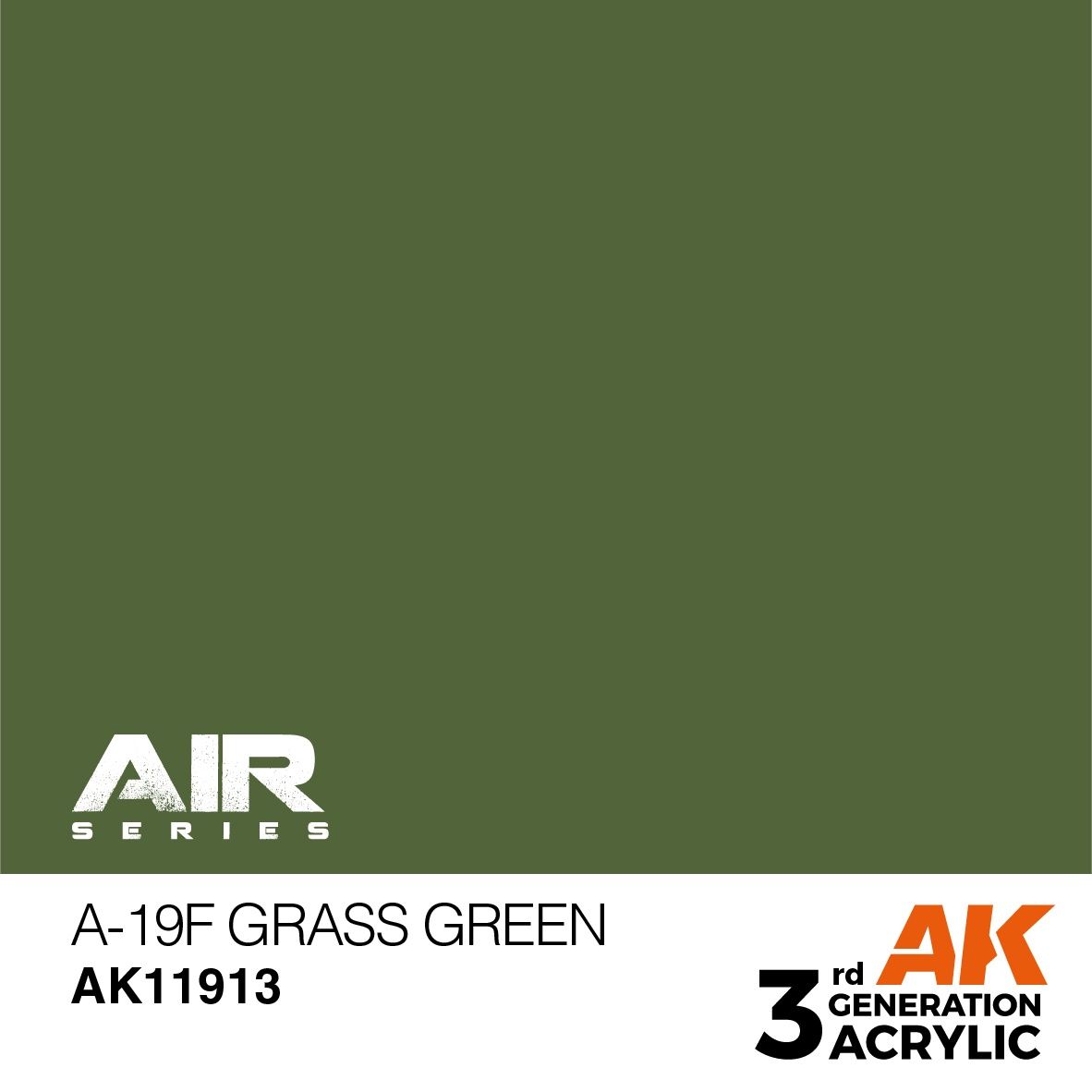 AK Interactive 3G Air - A-19f Grass Green 11913