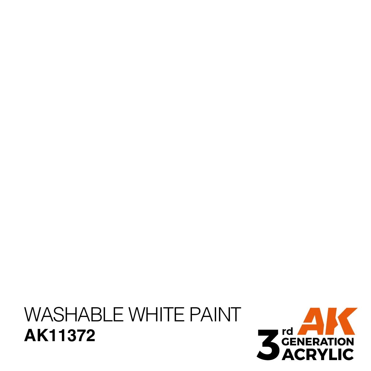 AK Interactive 3G Washable White Paint 11372