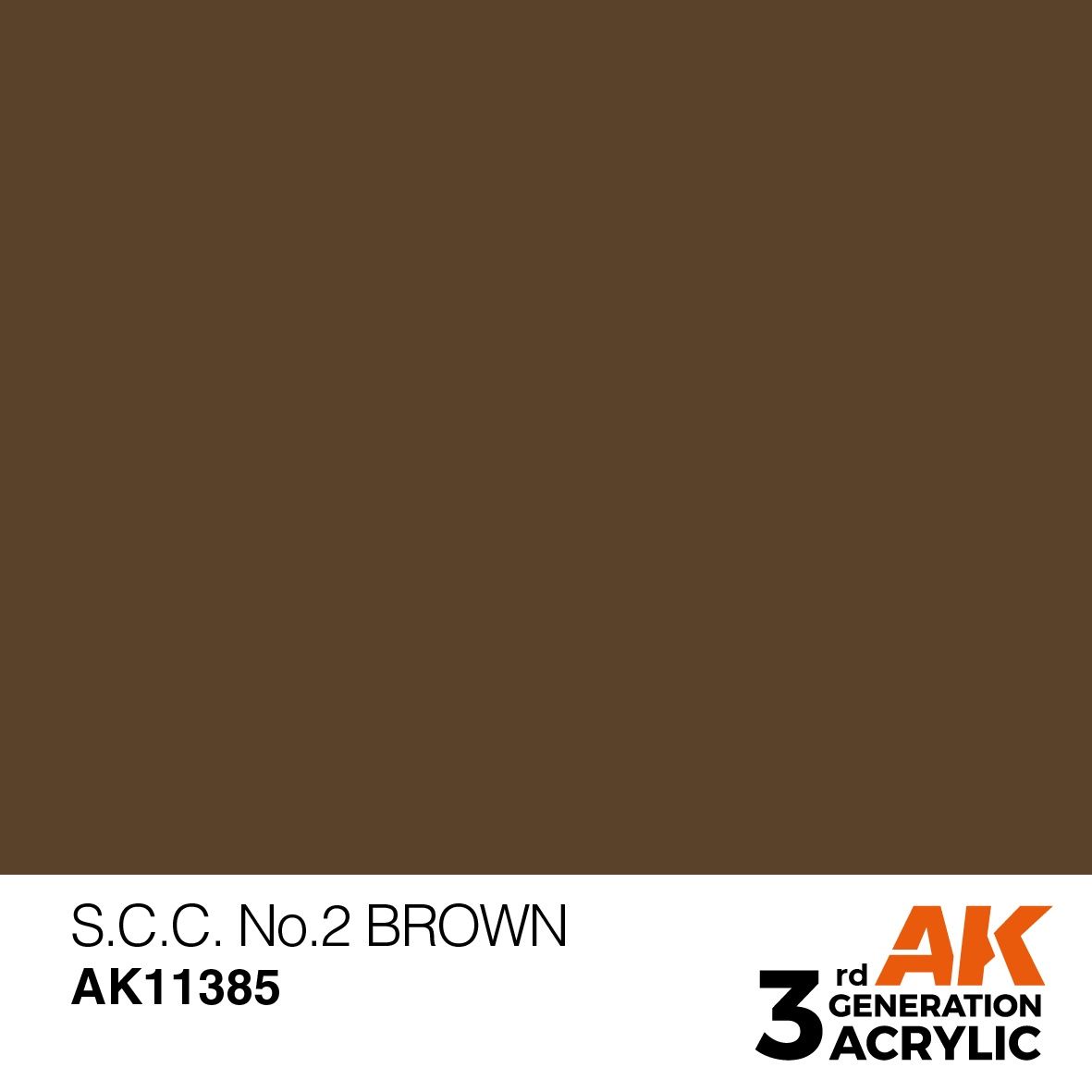 AK Interactive 3G S.C.C. No.2 Brown 11385
