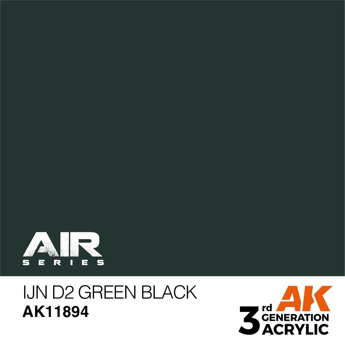AK Interactive 3G Air - IJN D2 Green Black 11894
