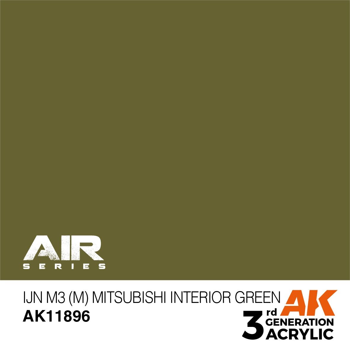 AK Interactive 3G Air - IJN M3 (M) Mitsubishi Interior Green 11896