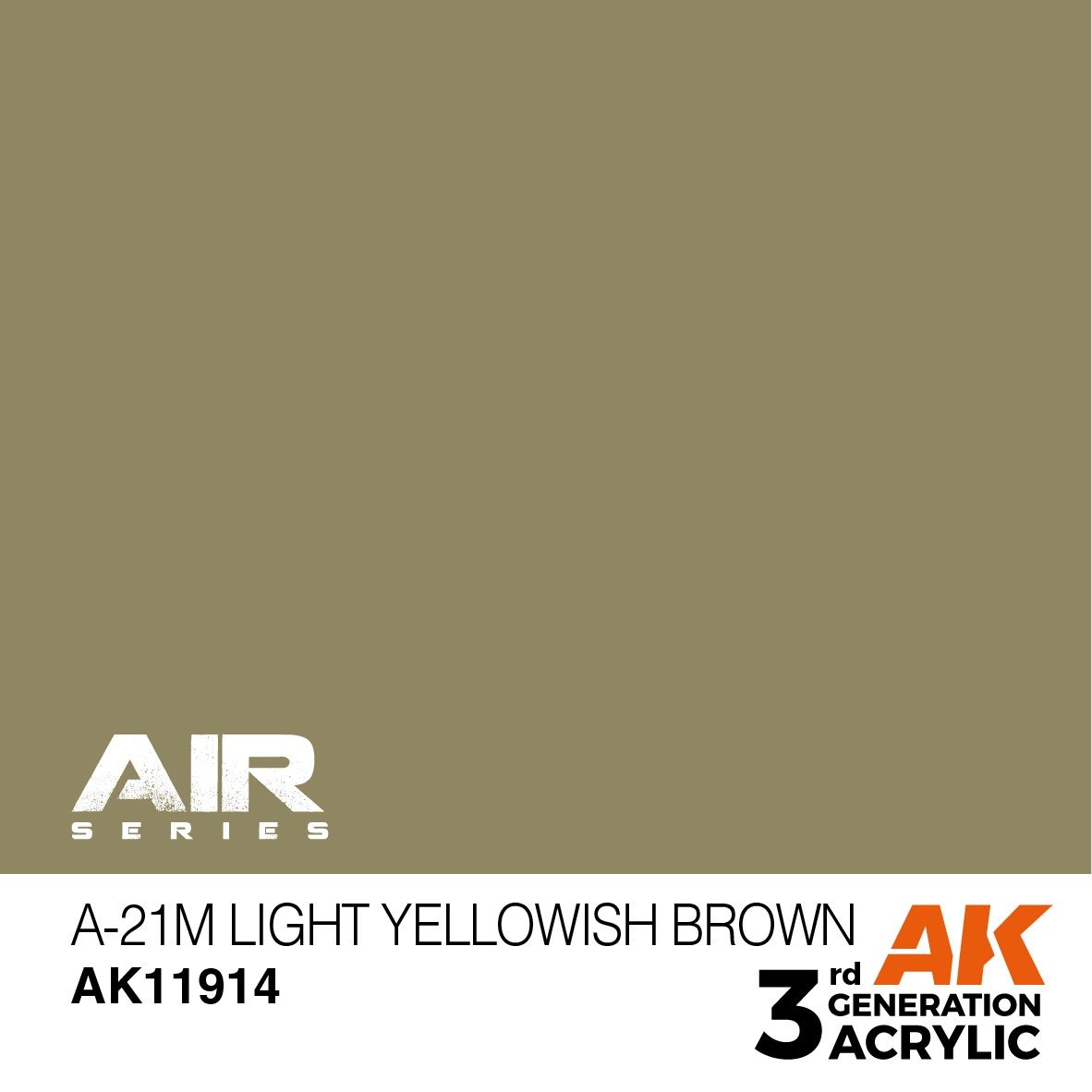 AK Interactive 3G Air - A-21m Light Yellowish Brown 11914