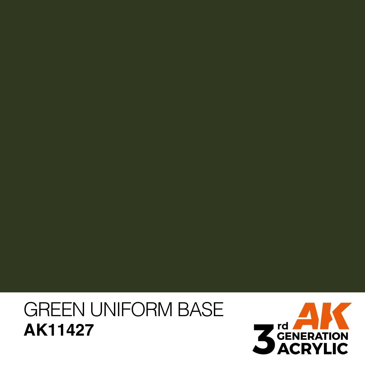 AK Interactive 3G Green Uniform Base 11427