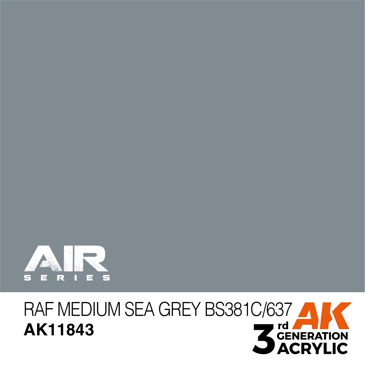 AK Interactive 3G Air - RAF Medium Sea Grey BS381C/637 11843