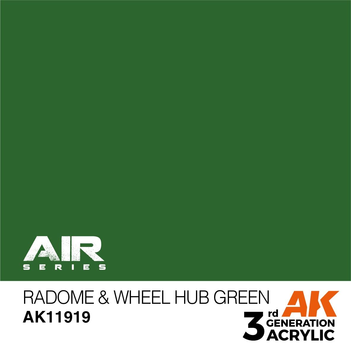 AK Interactive 3G Air - Radome &amp; Wheel Hub Green 11919