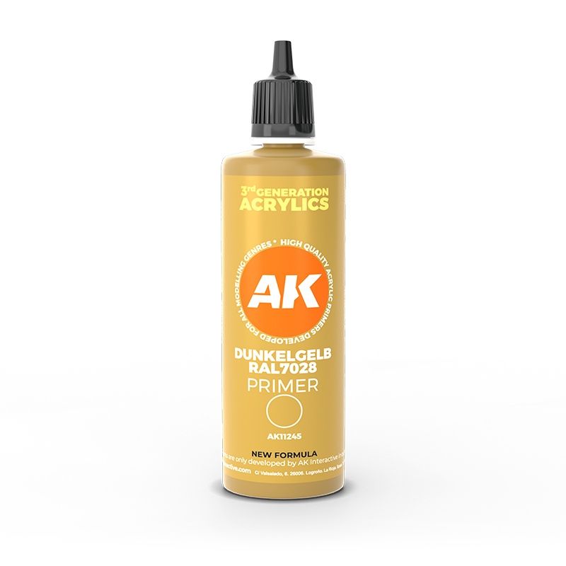 AK Interactive 3G Dark Yellow Primer 100ml 11245