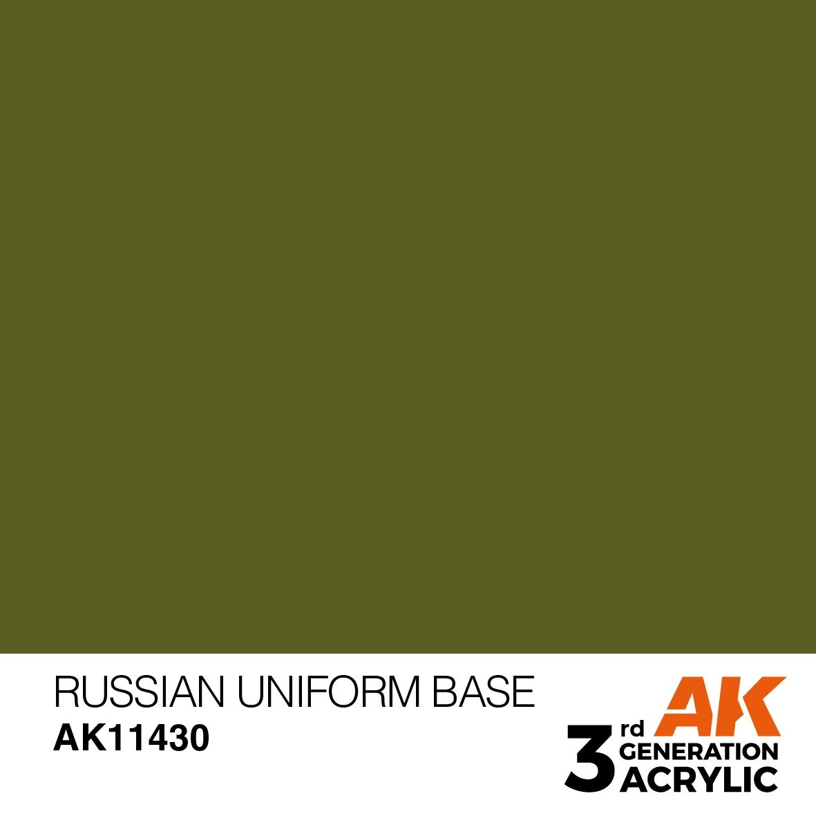 AK Interactive 3G Russian Uniform Base 11430