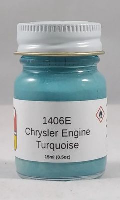 MCW Enamel 1406E Chrysler Engine Turquoise 15ml