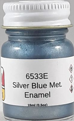 MCW Enamel 6533E Silver Blue Metallic 15ml