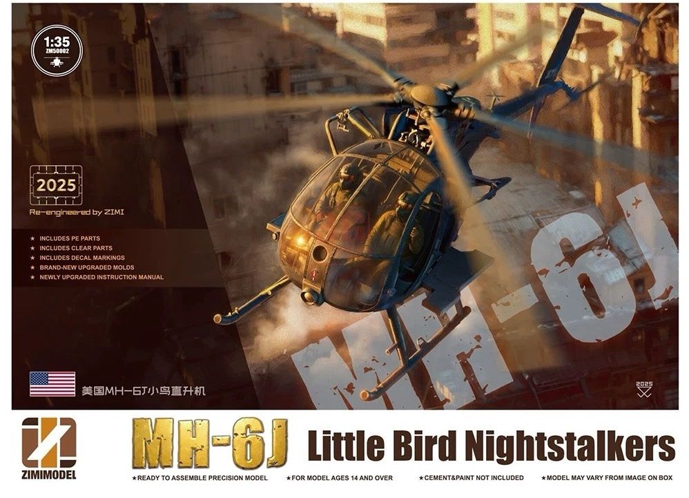 Zimi Model 1/35 MH-6J Little Bird Nightstalker 50002