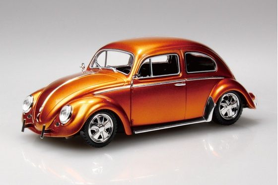 Aoshima 1/32 Volkswagen Beetle Custom (Metallic Orange) Snap Kit 068083