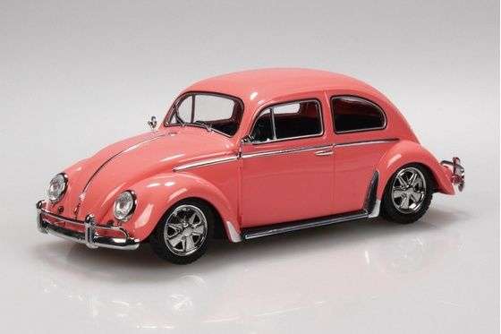 Aoshima 1/32 Volkswagen Beetle Custom (Coral Pink) Snap Kit 068069