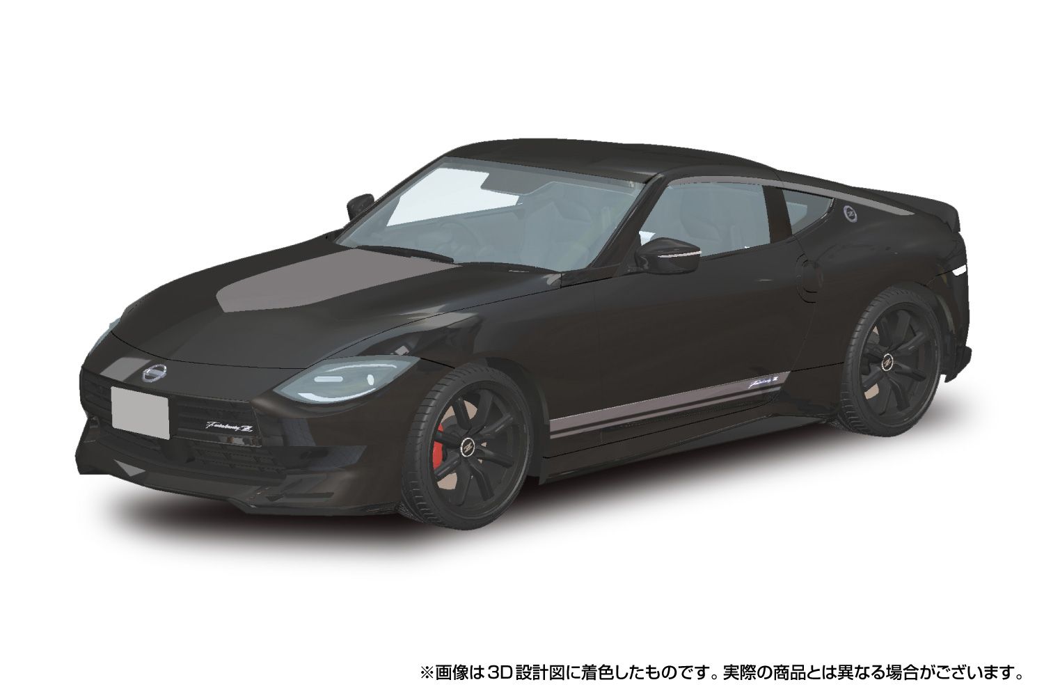 Aoshima 1/24 RZ34 Fairlady Z Customized Edition 2024 (Midnight Black) Snap Car 068489