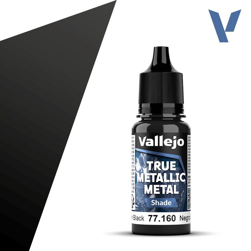 Vallejo True Metallic Obsidian Black (Shade) 77160
