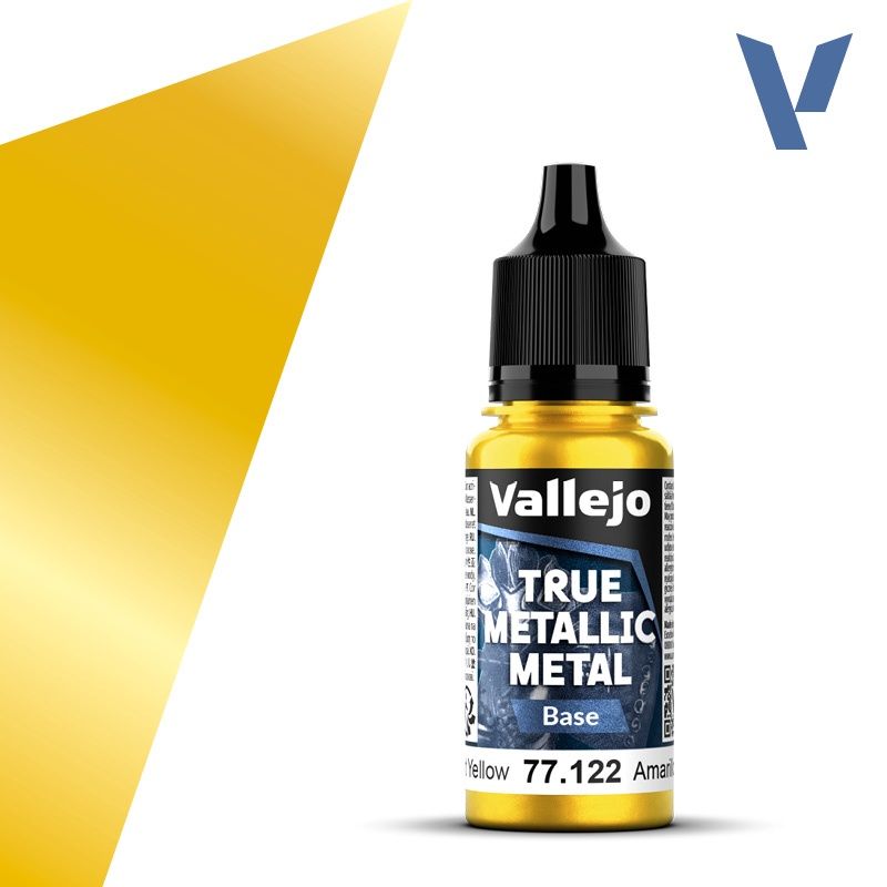 Vallejo True Metallic Radiant Yellow (Base) 77122