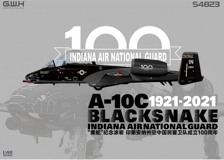 Great Wall Hobby 1/48 A-10C Blacksnake Indiana Air National Guard S4823