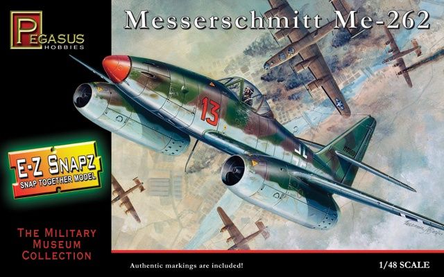 Pegasus 1/48 Messerschmitt Me-262 E-Z Snapz 8415