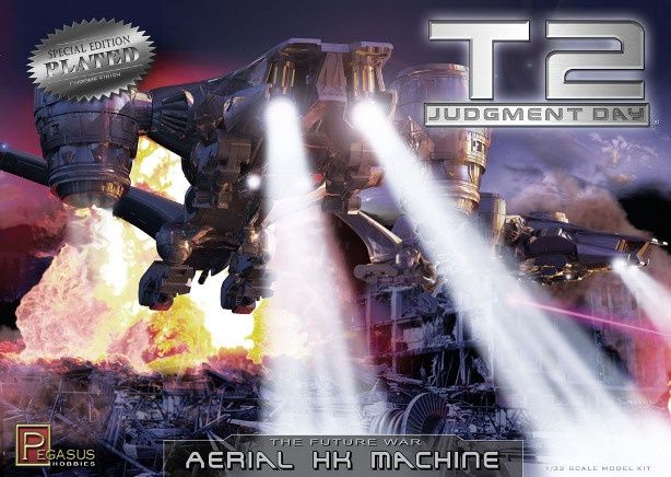 Pegasus 1/32 Terminator 2 Aerial HK Machine Chrome Plated Edition 9216