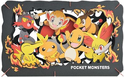 Ensky Paper Theater PK-L04 Type: Fire "Pokemon" 51763