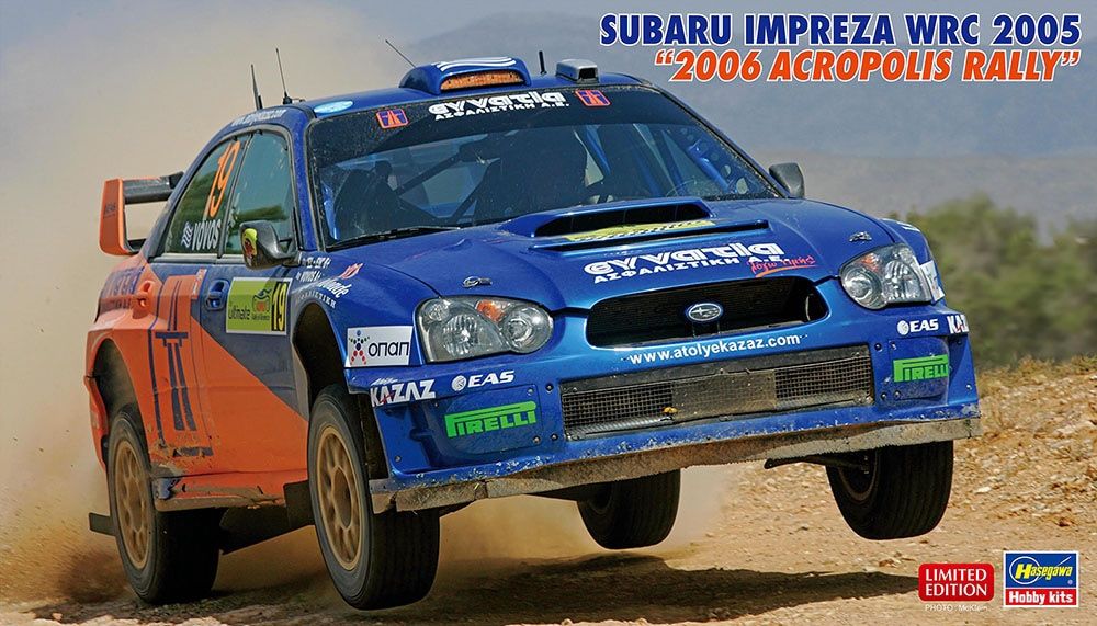 Hasegawa 1/24 Subaru Impreza WRC 2005 2006 Acropolis Rally 20774