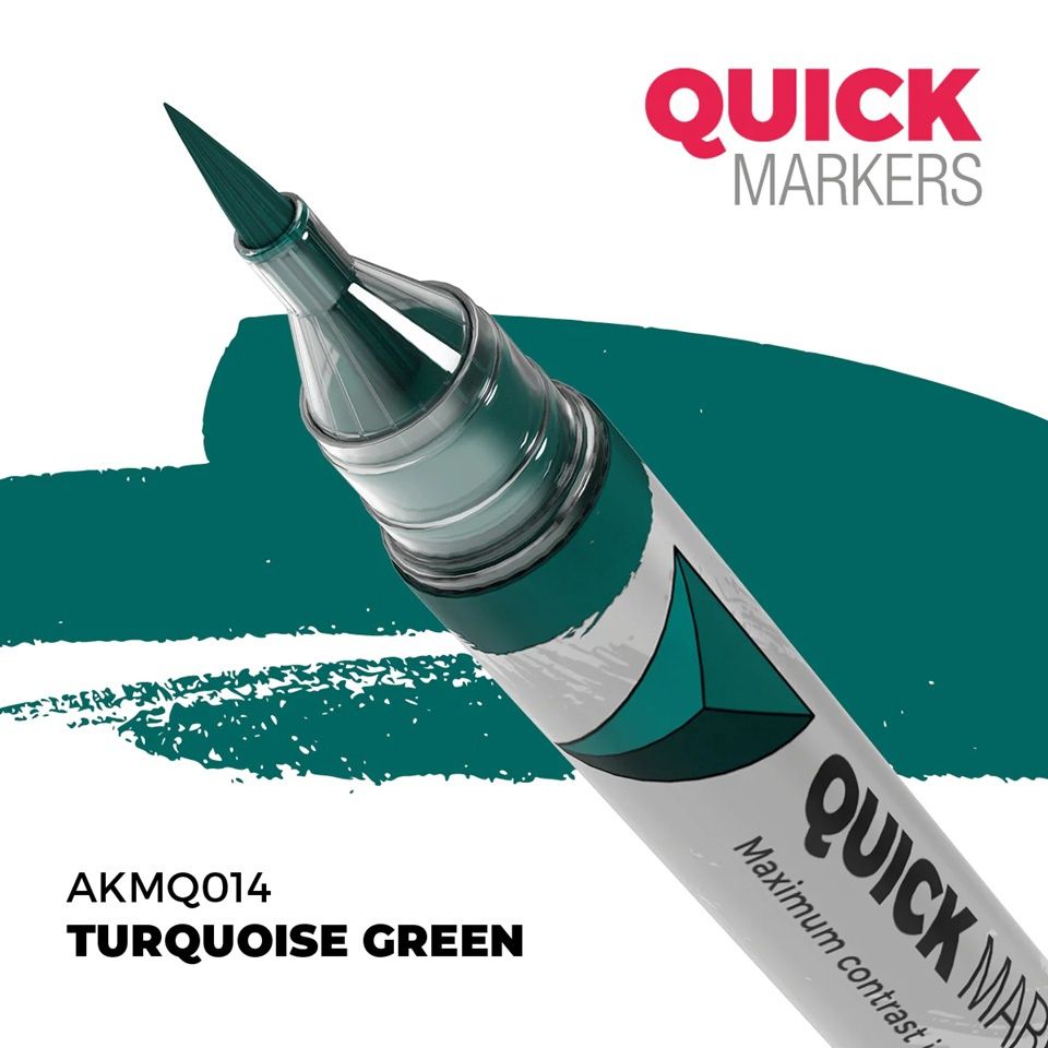 AK Interactive Quick Marker Turquoise Green MQ014